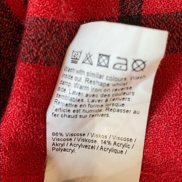 ASOS Red and Black Plaid Top - Picture 9 of 10